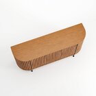 Buffet Em Madeira Maciça Com Verniz Radiato Champagne/preto