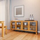 Buffet Em Madeira Maciça Piazza  Amendoa