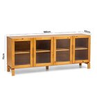 Buffet Em Madeira Maciça Piazza Amendoa