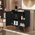 Buffet Essenciale Pés Retro Preto