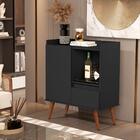 Buffet Essenciale Pés Retro Preto