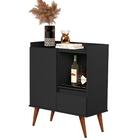 Buffet Essenciale Pés Retro Preto