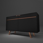 Buffet Estante Aparador Estilo Retrô Organizador Lançamento P