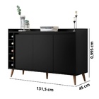 Buffet Estilo Retrô - Preto