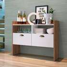 Buffet Estrela 2 Pt Branco E Marrom