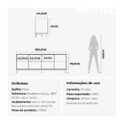 Buffet Float 180,5 Cm Com 4 Portas E 2 Gavetas