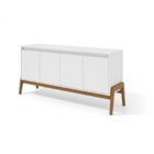 Buffet Gales 4 Portas S/espelho Macadamia/branco Fosco