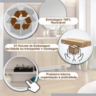 Buffet Harmonia 3 Portas Jcm Movelaria Off White Cinamomo