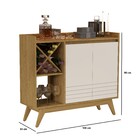 Buffet Iaris Com Adega Cumaru/off White – Giga Móveis