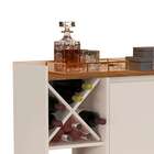 Buffet Iaris Com Adega Off White/freijo – Giga Móveis