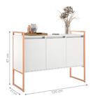 Buffet Industrial 3 Portas Rouxe