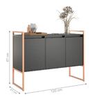 Buffet Industrial 3 Portas Rouxe