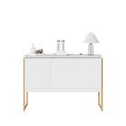 Buffet Industrial Bérgamo Branco Dourado