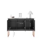 Buffet Industrial Bérgamo Preto Cobre