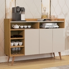 Buffet Italia 3 Portas Cumaru Off White