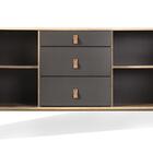 Buffet Kaya Com 2 Portas - Natural/grafite