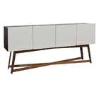 Buffet Kindon 4 Pt Marrom E Off White