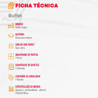 Buffet Lagos 4 Gavetas 1 Porta Moderna