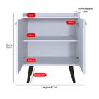 Buffet Linea 2 Portas Cantinho Café Decoração Cozinha Sala Ja