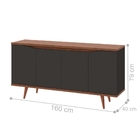 Buffet London Preto Dakota