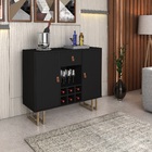 Buffet Londres 2 Portas 1 Gaveta Estilo Industrial Preto/dour