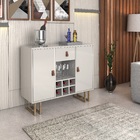 Buffet Londres 2 Portas Estilo Industrial Offwhite/dourado