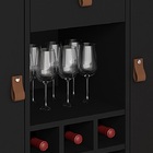 Buffet Londres 2 Portas Estilo Industrial Preto Base Preto Co