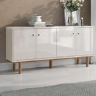 Buffet Luxo Balcão Moderno 4 Portas Pés Palito Retrô Cantinho