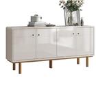 Buffet Luxo Balcão Moderno 4 Portas Pés Palito Retrô Cantinho