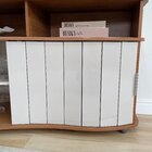 Buffet Magnum 6 Nichos, Porta Reversível E Ripada Que Desliza