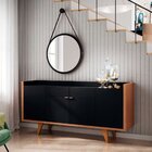 Buffet Melodia 2 Gv 4 Pt Preto E Marrom Nature