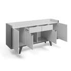 Buffet Melodia 2 Gv 4 Pt Preto E Marrom Nature