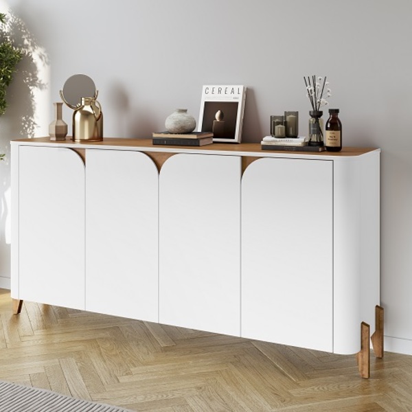 Buffet Memphis Branco/cedro - Casa D Móveis