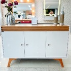 Buffet Moderno 3 Portas - Sevilha-off White - Mavau Móveis