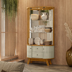 Buffet Mônaco 183cm 308140 E Cristaleira Moss 311140 Cumaru O