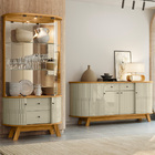 Buffet Mônaco 183cm 308140 E Cristaleira Moss 311140 Cumaru O