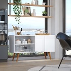 Buffet Multiuso 120cm 2 Portas 4 Pés Palito Sala De Estar