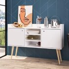 Buffet Multiuso 2 Portas 2 Prateleiras Chang Espresso Móveis