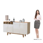 Buffet New York 4 Portas Mavaular Off White Naturalle