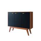 Buffet Noites 3 Pt Preto E Marrom