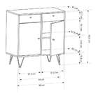 Buffet Ônix 2 Pt 2 Gv Off White E Cobre