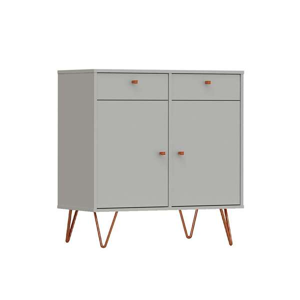 Buffet Ônix 2 Pt 2 Gv Off White E Cobre