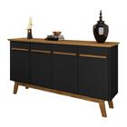 Buffet Opala 4 Pt Preto E Cinamomo