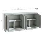 Buffet Opera 4 Pt Branco Acetinado