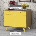 Buffet Ou Balcão 2 Portas 2 Gavetas Elegance - 100% Mdf - Ama