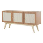 Buffet Para Sala 3 Portas Bosco - Freijó E Natural - Meu Móve