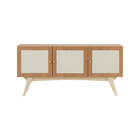 Buffet Para Sala 3 Portas Bosco - Freijó E Natural - Meu Móve