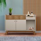 Buffet Para Sala Amêndoa Off White Shopjm