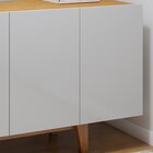 Buffet Para Sala De Jantar 100%mdf 3 Portas 1 Gaveta Pés Em M