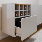 Buffet Para Sala De Jantar 100%mdf 3 Portas 1 Gaveta Pés Em M